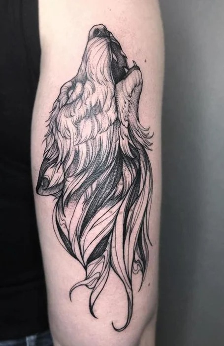 Howling-Wolf-Tattoo