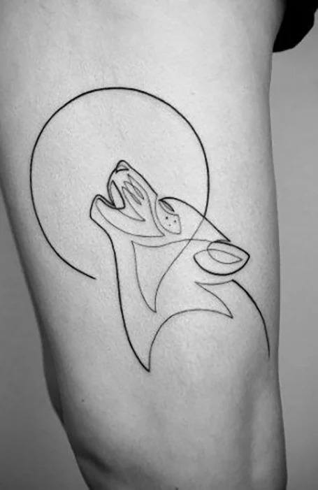 Simple-Wolf-Tattoo