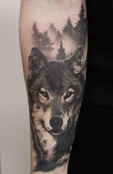 Wolf-Forearm-Tattoo