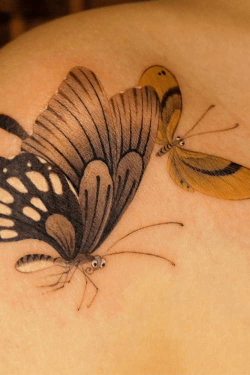 black butterfly tattoos