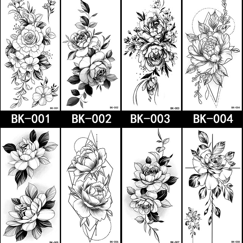 Black Rose Tattoo temporary tattoos design